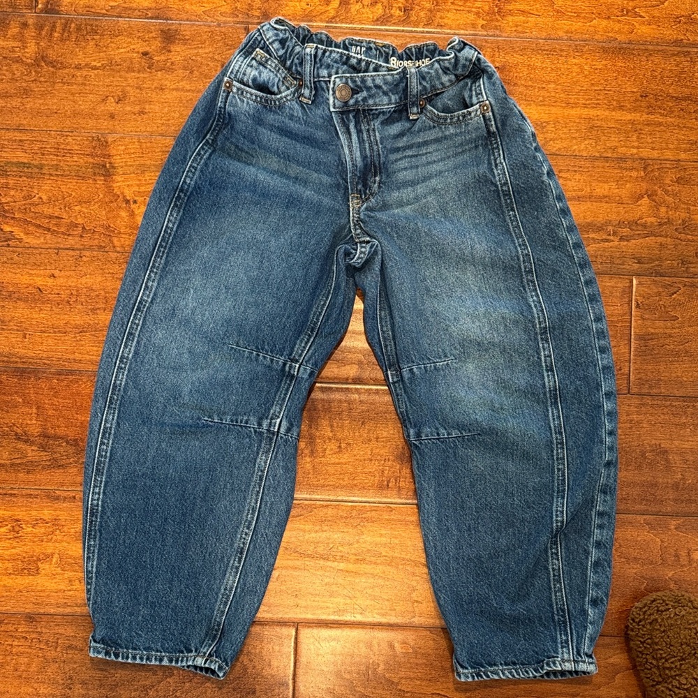 GAP Kids Blue Barrel Jeans